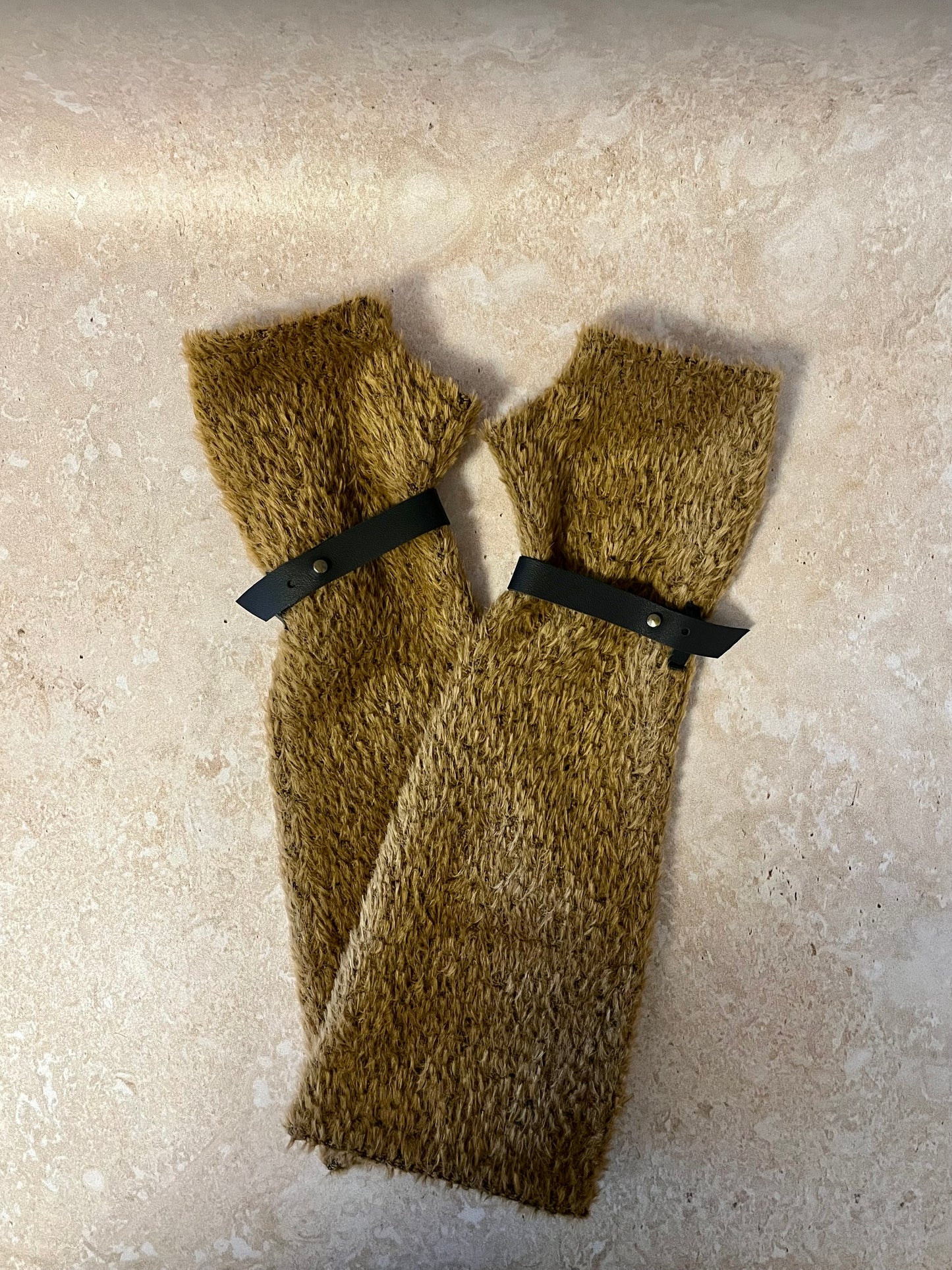 Duge rukavice za odrasle - braon